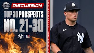 Ranking the Yankees TOP 30 Prospects  No 2130 [upl. by Dolly]