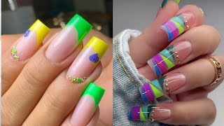 beautifuf nail art design 2024 easy nail art compilationidée ongles [upl. by Clementi]