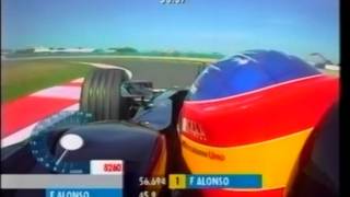 F1 MagnyCours 2001  Fernando Alonso Onboard [upl. by Burnside]