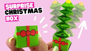 How to make origami POP OUT Christmas tree EASY [upl. by Gerstein770]