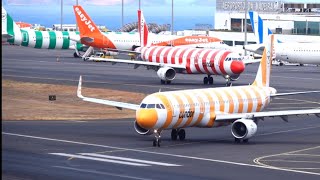 3 quotRINGELSOCKENquot Lineup and Takeoff at Madeira Airport ✈️ [upl. by Echikson]