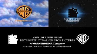 Warner Bros PicturesNew Line Cinema logos 2018 with WarnerMedia byline [upl. by Johansen251]