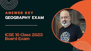 Answer Key to Geography Paper  ICSE 10th Class 2023 Board Exam  SWS [upl. by Demetria]