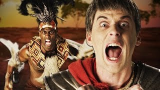 Shaka Zulu vs Julius Caesar Epic Rap Battles of History [upl. by Adelind879]