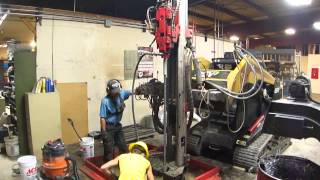 Installing hollow bar micropiles inside TEI [upl. by Kaye]