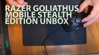 Razer Goliathus mobil stealth edition mouse pad unboxing [upl. by Friend]