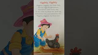 Higglety piggletyrhymes englishrhymes activitiesforkids [upl. by Lenehc285]