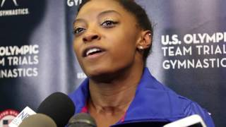 Simone Biles  Interview  2016 US Olympic Team Trials  Night 2 [upl. by Enair]