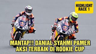 Mantap Danial Syahmi Pamer AKSI TERBAIK Di Rookie Cup  Hakim Danish  Race 1 [upl. by Adachi466]