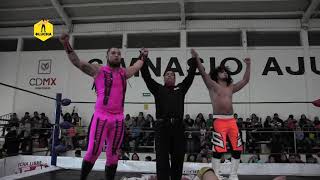 Chris Stone Jr y Syrus vs Fulgor II y Redentor Lucha Real [upl. by Orlanta]