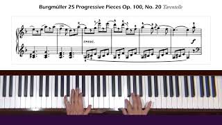 Sincerity  Burgmuller  25 Progressive Pieces Op 100 No 1  Piano [upl. by Acenahs]