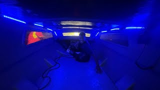 lights Installation gps sonar fish finder on LANI KOROI FAMILY BOAT 🛥️ 🇫🇯🚤🌊 [upl. by Hans]