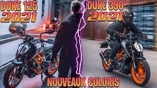 ✅KTM 125 et 390 DUKE 2021 Prix Specs coloris✅une bonne moto pour les A2  MOTOACTU [upl. by Errehs]