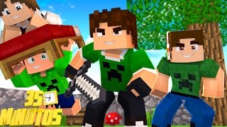 ESPECIAL 35 MINUTOS DE BEDWARS   Minecraft Com JazzGhost Spok e Junior [upl. by Annavahs]