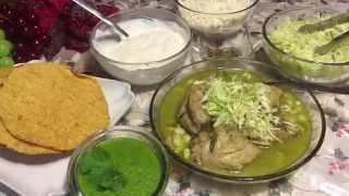 POZOLE VERDE RECETA DELICIOSA [upl. by Lua218]