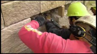 Historic Stone Masonry Training  Remove Redress and Return [upl. by Delphina340]