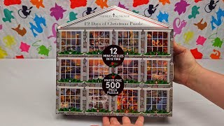 Opening 2024 Christmas Puzzle Advent Calendar by Thomas Kinkade  12 Days of Christmas  Timelapse [upl. by Marcel461]