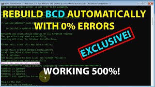 How to Rebuild BCD Automatically to Fix All BCD Blue Screen Problems BOOTREC amp BCDBOOT Errors [upl. by Llenrrad]