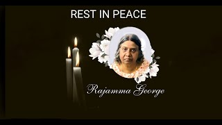 FUNERAL SERVICE OF Mrs RAJAMMA GEORGE [upl. by Emmye]