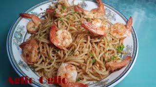 Easy to Make Aglio e Olio with Shrimp [upl. by Neerol742]