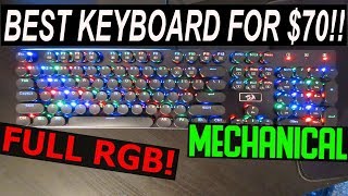 REDRAGON K556RK REVIEW BEST MECHANICAL KEYBOARD FOR 70 [upl. by Kirven968]