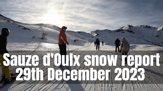 Sauze dOulx snow report [upl. by Aznola]