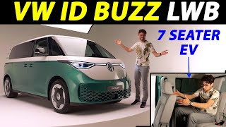 The new VW ID Buzz LWB is a 7seater electric Microbus [upl. by Nov]