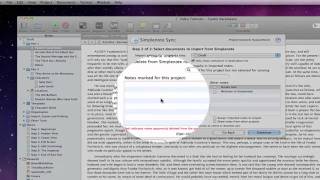 Scrivener 2 Basics  Simplenote Sync Mac Only [upl. by Ysle]