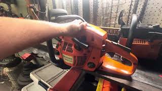 husqavra 455 rancher chainsaw running like new [upl. by Shadow]