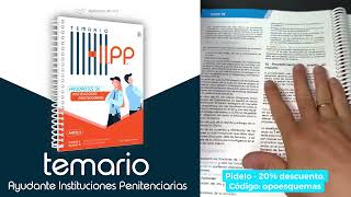 🔥 🔥 Review completa 🔥 🔥 Temario AYUDANTE INSTITUCIONES PENITENCIARIAS [upl. by Llekram]