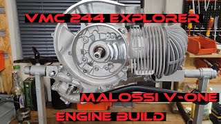 VMC Explorer 244 Malossi VOne 62mm SIP Welle Motoraufbau Engine Build [upl. by Atte]