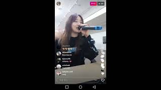 Euna Kim ♥ 유나킴  Whistle 휘파람Black Pink 블랙핑크 Insta Live [upl. by Ennaehr753]