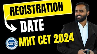 CAP ROUND REGISTRATION DATE MHT CET 2024PRADEEP GIRI SIR [upl. by Nogas]