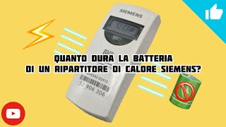 Quanto dura la batteria di un ripartitore di calore SIEMENS [upl. by Beller]