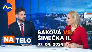 Saková vs Šimečka  II  Na telo [upl. by Baptiste843]