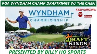 2022 Wyndham Champ DFS DraftKings  DFS Chef [upl. by Kotta]