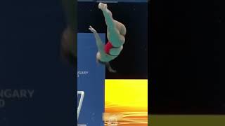 Remarkable Dives by Amazing diver  Daphne  rewinding diving [upl. by Etnud]