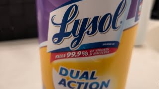 Lysol Dual Action Cleaning Wipes Product Review [upl. by Aizitel597]