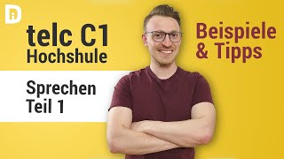 telc c1 Hochschule  Mündliche Prüfung  Präsentation Zusammenfassung und Fragen [upl. by Margarethe]