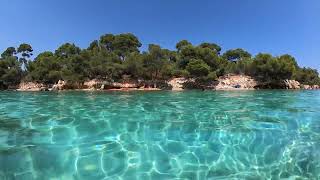 Côte dAzur Best Beach Mesmerizing Beach Scene With The Bluest Waters and Endless Azure Blue Sky [upl. by Dimitri612]