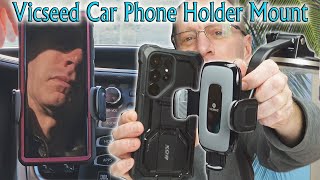 This Car Phone Mount can Handle LARGER phones with cases ⭐ VICSEED Universal Car Phone Holder [upl. by Spalla]