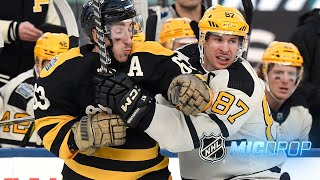 Marchand Crosby Micd Up for 2023 Winter Classic  NHL Mic Drop [upl. by Ahrat]