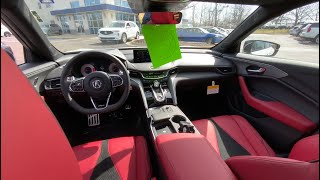 2023 Acura TLX Type S Interior  Car Conversations [upl. by Blakelee]