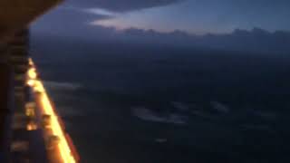 PampO IONA  Storm Eunice off the coast of France [upl. by Edijabab]