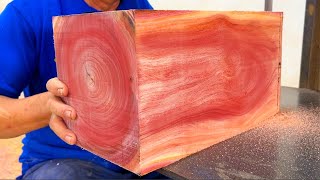 I Created Amazing Masterpiece Redwood Most Advanced Technique On The Lathe  Its Worth Admiring [upl. by Milburt506]