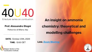 Alessandro Stagni  An insight on ammonia chemistry theoretical and modelling challenges [upl. by Fonseca495]