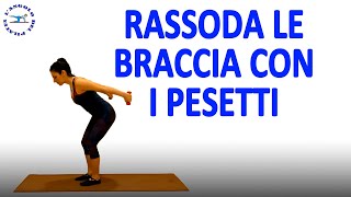 esercizi braccia con pesi esercizi braccia donne con pesi pilates [upl. by Trager]