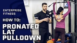 How to do Pronated Lat Pulldown Correctly [upl. by Alexine]