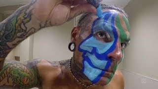 Timelapse video of Jeff Hardy applying his face paint [upl. by Teevens744]