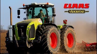 Claas Xerion 5000 amp Vaderstad Rexius 1020  2019 [upl. by Yddet221]